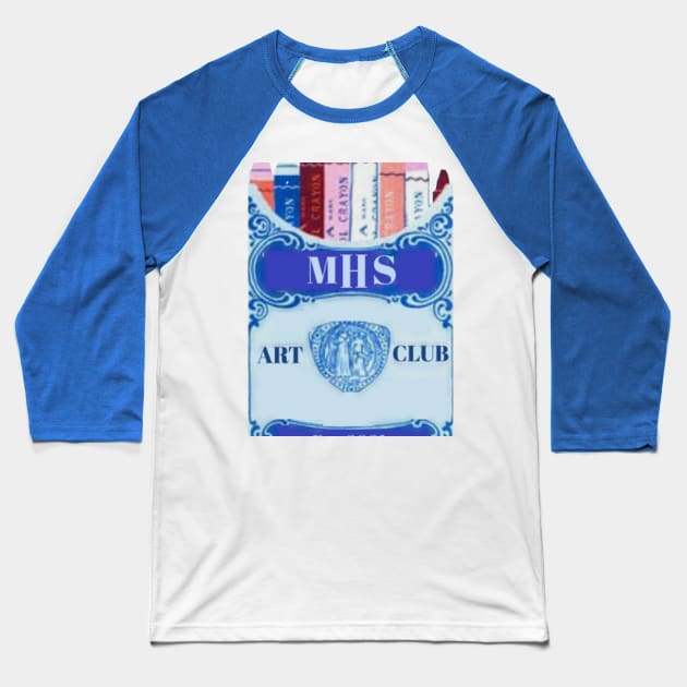 MHS Art Club Baseball T-Shirt by MHS Art